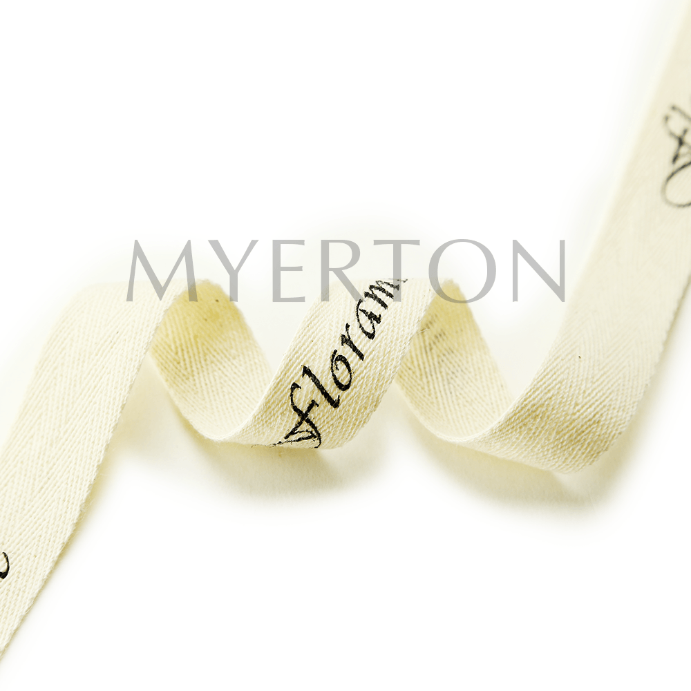 printed cotton ribbon myerton packaging