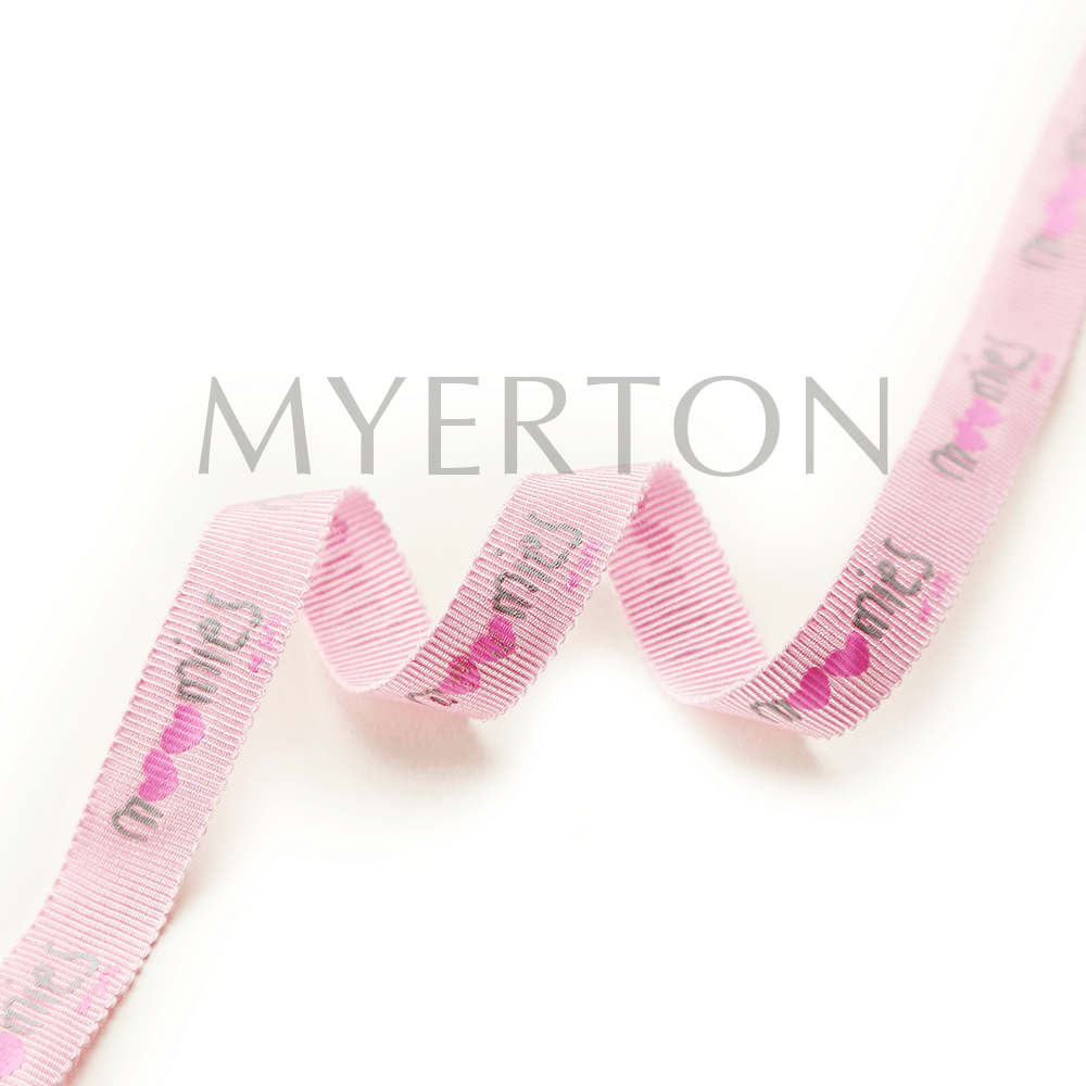 printed grosgrain ribbon myerton packaging