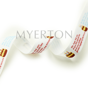 Myerton Packaging printed ribbon