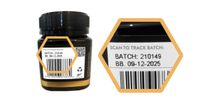 printable varnish and lamination on label packaging.